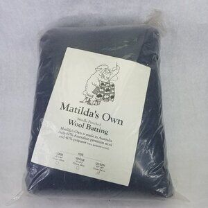 Matilda's Own Needle Punched Wool Blend Batting Queen Size 108" x 95" Quilting